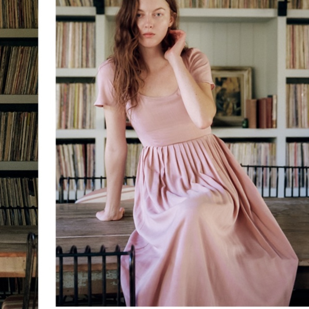 Christy Dawn Scarlet dress in blush